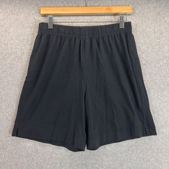 Chicos Black Womens Elastic Waist Pima Cotton Shorts Size 1 / US Size Medium - Picture 1 of 10